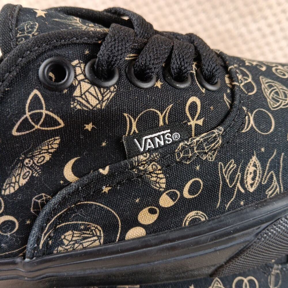 Vans Authentic Witchy Vibes Skate Shoe - Black 8.5 Mens 10 Womens - Picture 8 of 10
